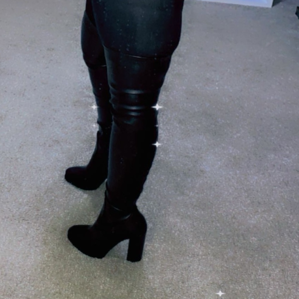 ALDO Thigh-High Lug Sole Boots Size 7